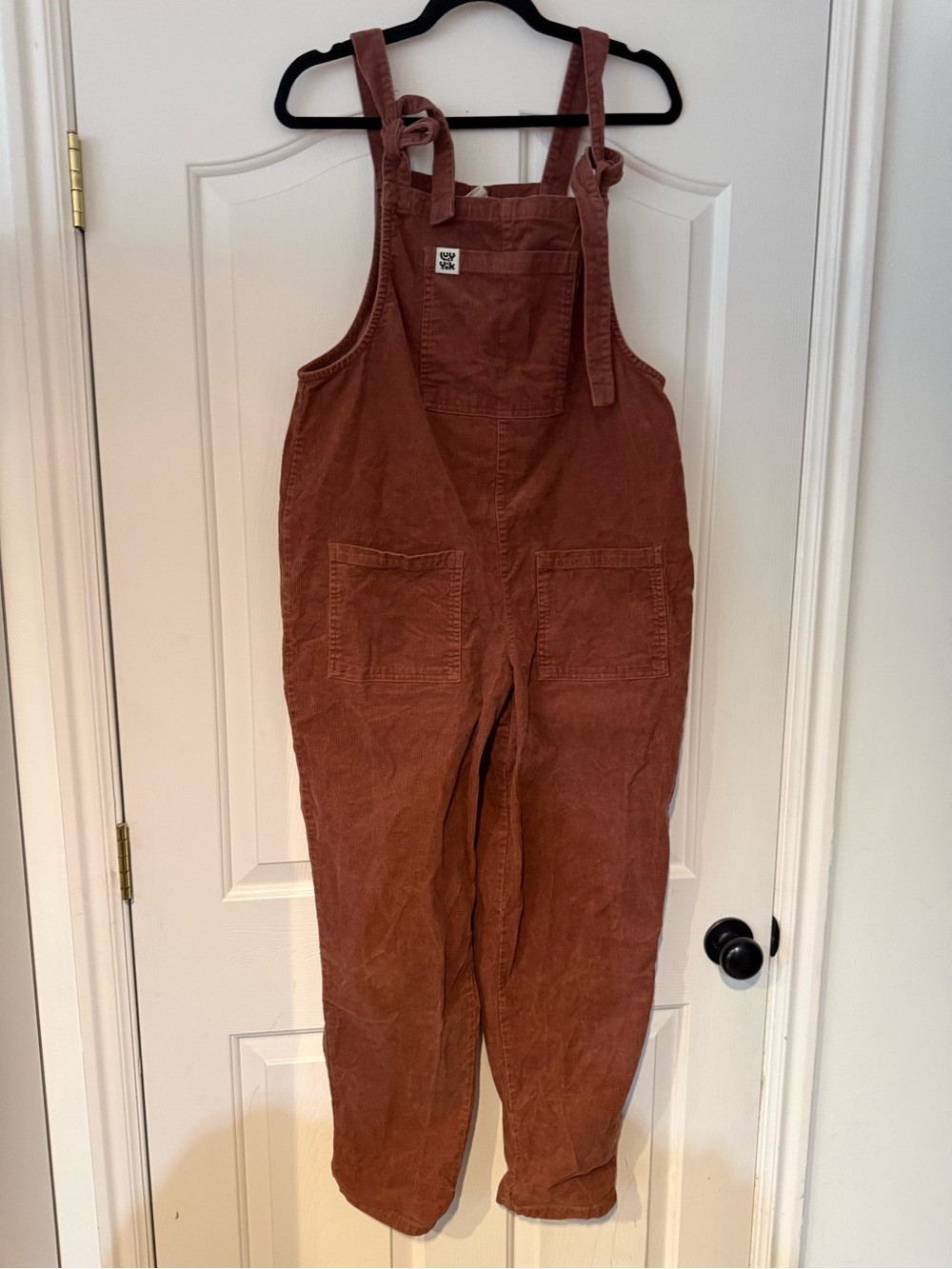 Lucy & Yak Corduroy Overalls in Rust Brown
